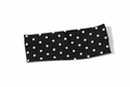 Black + White polka dot headband